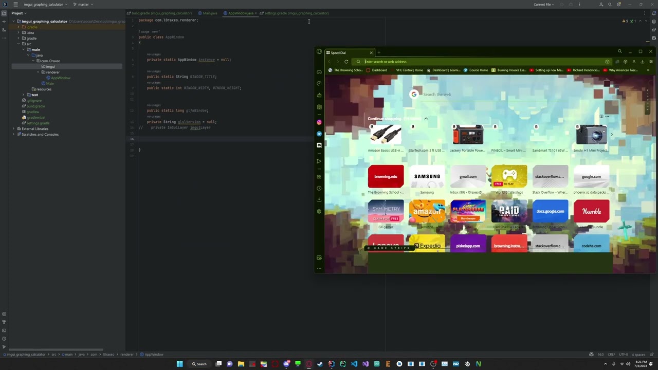 Graphing Calculator Program with ImGui Dev:log?