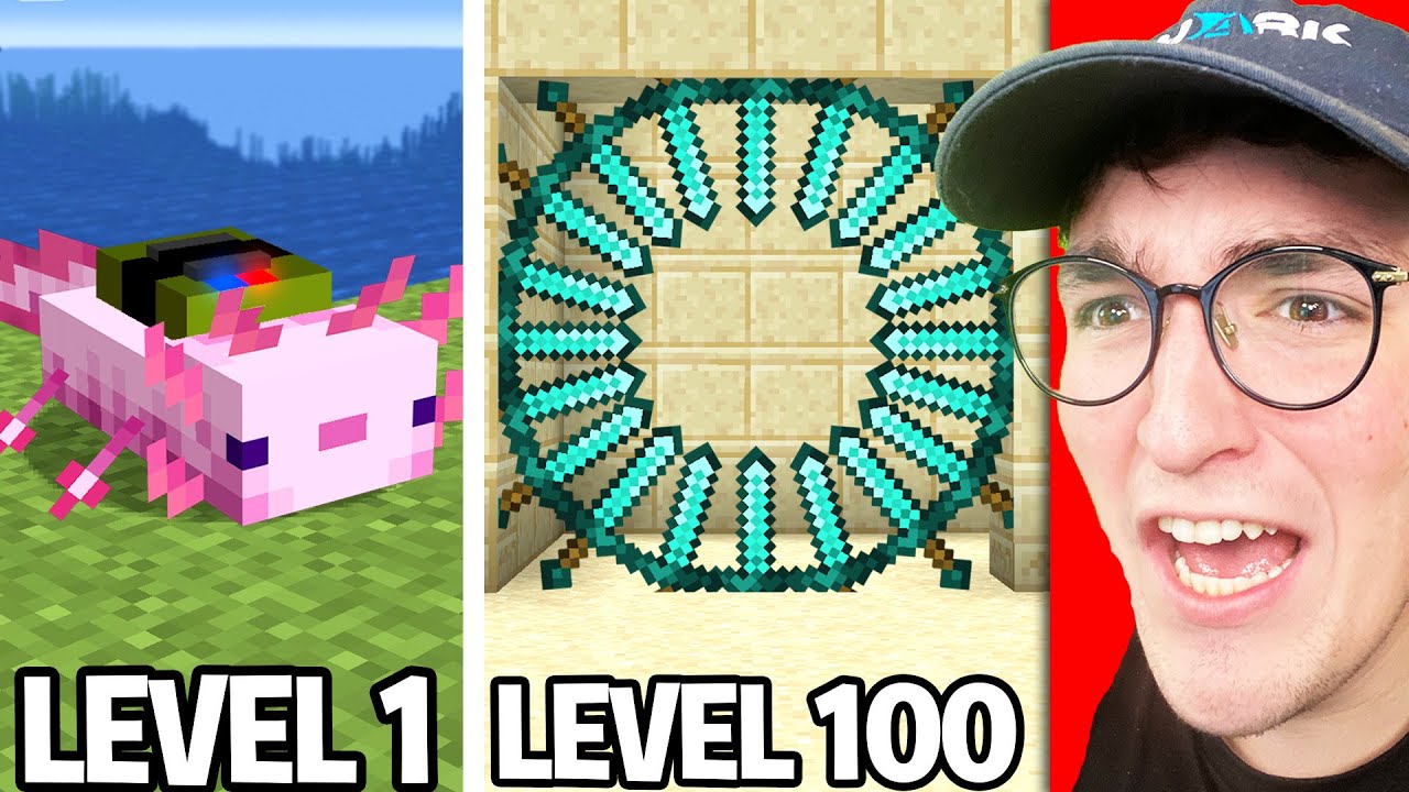 Minecraft Traps From Level 1 To 100 - YouTube