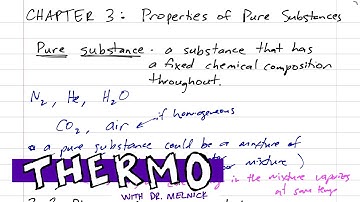Thermodynamics - Chapter 3 - Pure substances