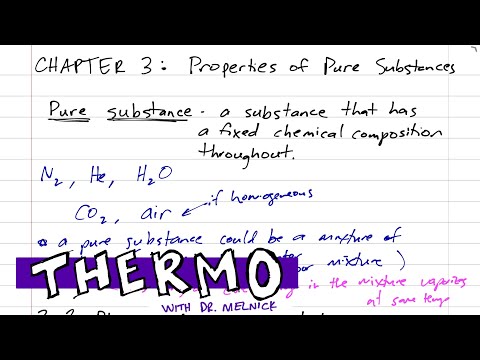 What Do You Mean By Pure Substance In Thermodynamics
