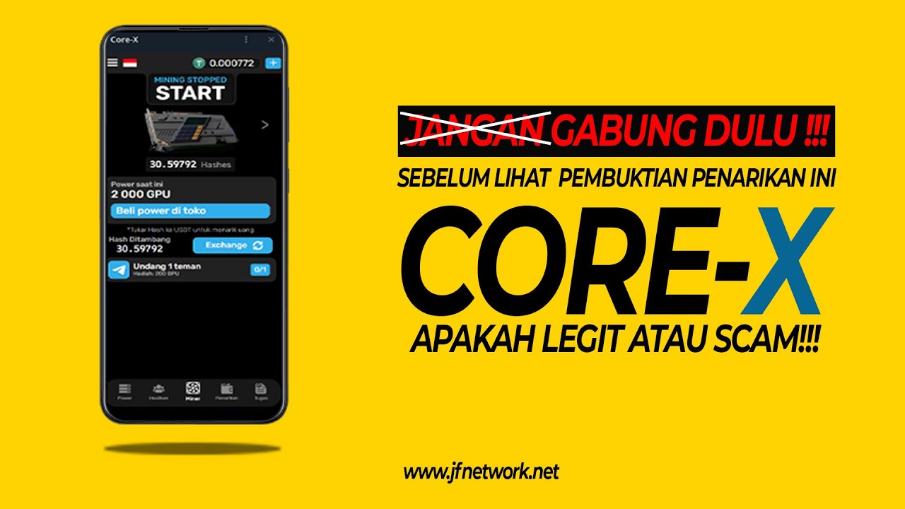 ❌ JANGAN GABUNG DULU SEBELUM LIHAT PEMBUKTIAN WITHDRAWAL CORE X, APAKAH LEGIT ATAU SCAM?
