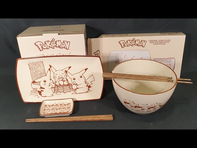 Unboxing: Pokemon Pikachu Ceramic Sushi Plate + Soy Dish +