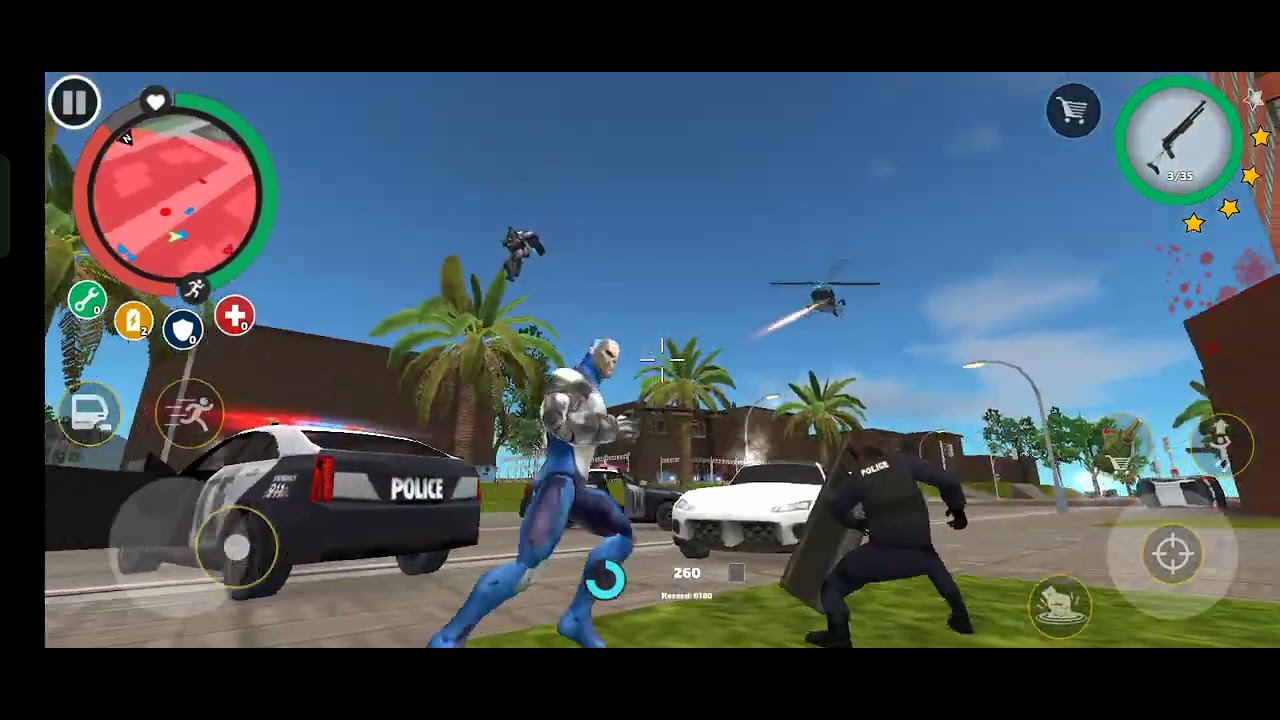 Rope Hero vice town Evil Rope hero and Dangerous villain attack on ...