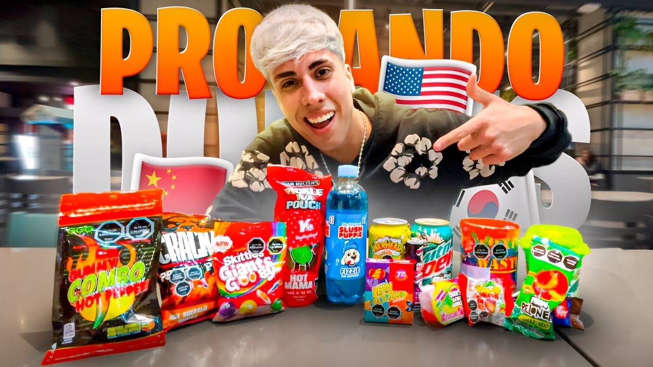 PROBÉ DULCES MUY RAROS 😱🍭