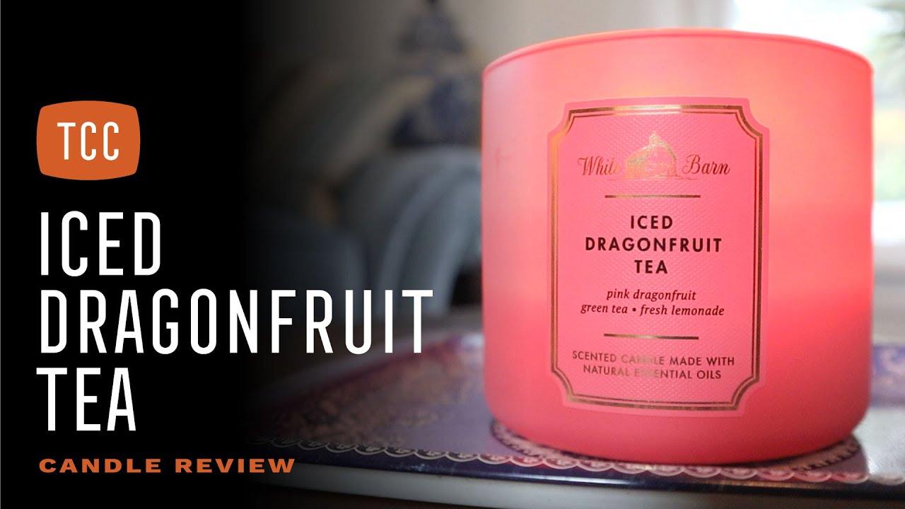 Iced Dragonfruit Tea Candle Review Bath & Body Works YouTube