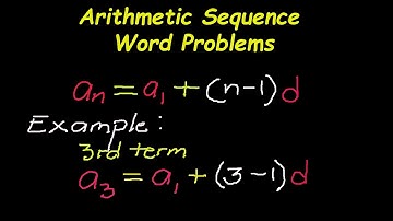 Arithmetic Sequence Word Problems  - 1 to 5
