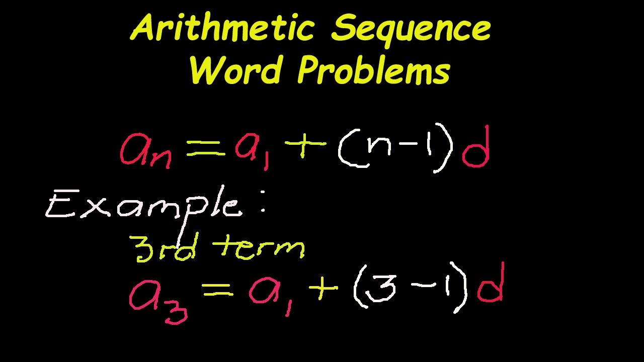 Arithmetic Sequence Word Problems - 1 to 5 - YouTube