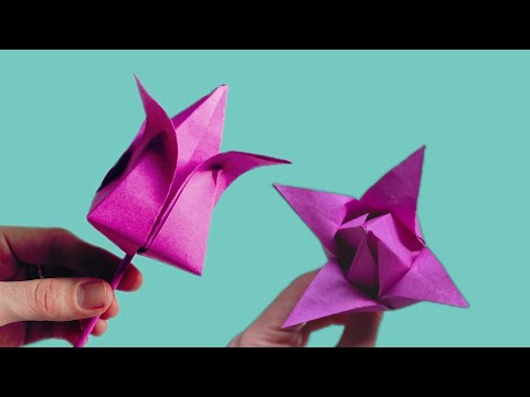 Kağıt çiçek yapımı - Kağıt çiçek nasıl yapılır - El işleri