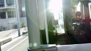 Jon Arteen takes the tram after sports and shooting at the park