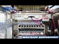Multilane ketchup sauce four side seal sachets packing machine, 8 tracks production. #machine 