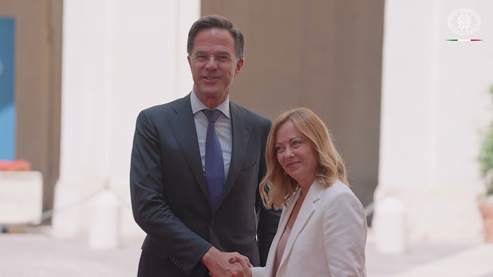 Il Presidente Meloni incontra il Segretario Generale della NATO Rutte