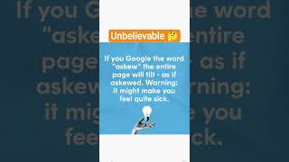 Google Page Tilts? 😱 Type This Word! #ytshorts #shorts #trending #viral #viralvideo