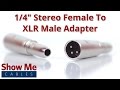 Xlr Male To Trs Female Adapter