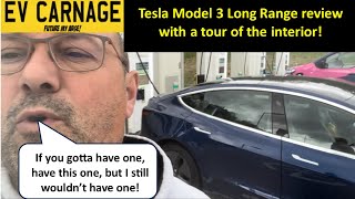 Ev carnage with a Tesla Model 3 Long Range Milk Float and extended interior tour