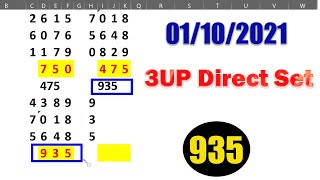 Thai lottery 3up direct set 01-10-2021 | Thai lottery result