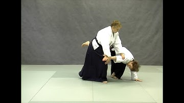 Yokomen uchi nikyo (omote) | Справочник техник айкидо | Aikido techniques reference