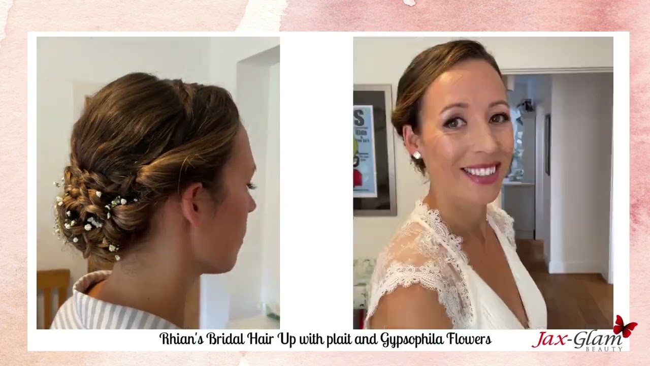 Stunning Bride and Bridesmaids Hair: Wedding Hair with Flowers by Jackie, Jax Glam Beauty
