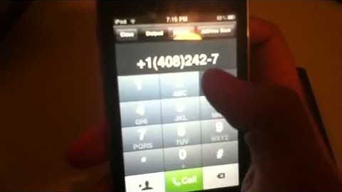 Make and receive FREE phone calls on iPod Touch