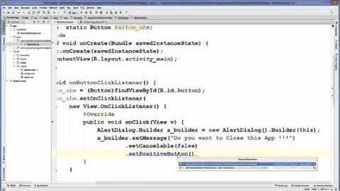 Android Tutorial for Beginners 12 # Android Alert Dialog Example