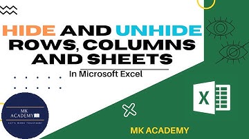 How to Hide and Unhide Rows, Columns and Sheets in Excel | urdu/hindi