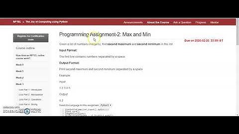 Week 3 Programming Assignment - 2 | The joy of computing using python (2020)