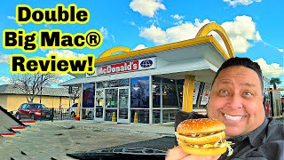 McDonald's New DOUBLE BIG MAC® REVIEW!