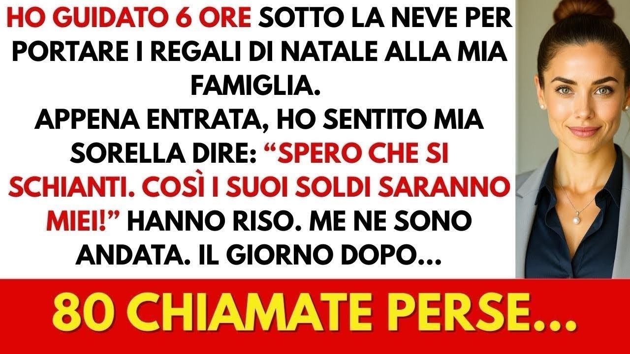 Ho guidato 6 ore sotto la neve per sorprendere la mia famiglia, poi ho sentito mia sorella…