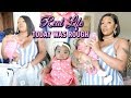 Today Was Rough | New MOM First Time Alone With Newborn Baby | Baby Girl & MOM Vlog