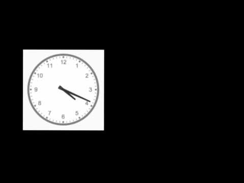 დროის განსაზღვრა უახლოეს წუთამდე (ციფრებიანი ციფერბლატით)