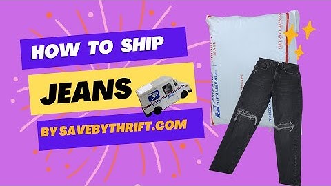 How to ship jeans and save money for eBay etsy shopify