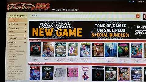 Drivethrurpg Sale Shout Out Video
