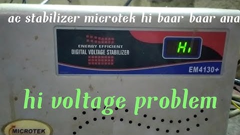 em4130+ac stabilizer microtek hi problem ripeyer in home #video #stabilizer #ac #inverterrepair #ele
