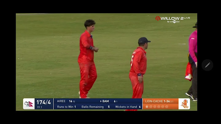 Nepal vs Netherlands - T20I Tri Series - Final Over - Lokesh Bam