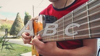 Video thumbnail of "ABC - Nokaut (Tino Fingerstyle Guitar Cover) | Lyrics Video |"