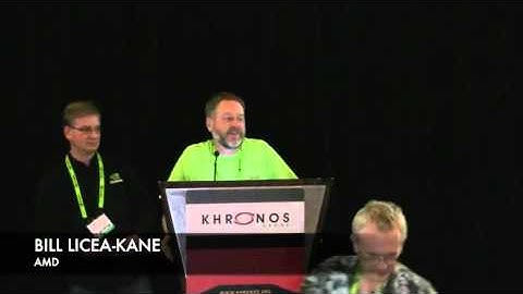 Siggraph 2012 - The Khronos Group OpenGL BOF
