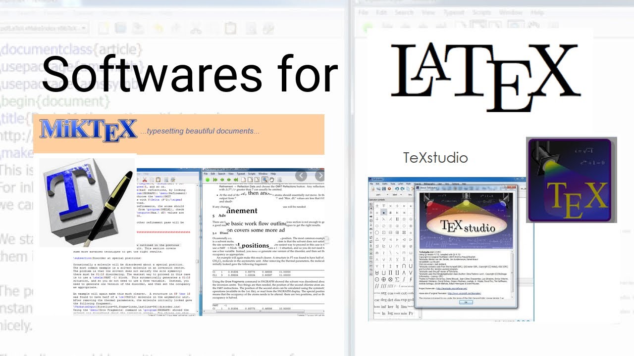 How to Install LaTeX Software TeXworks and TeXStudio Software Some