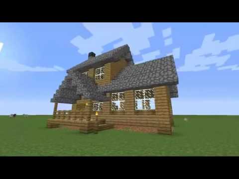 hoe bouw je een middelmatige houten huis op minecraft - youtube