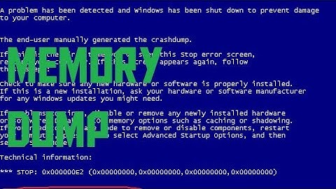 What is a memory dump? (AKIO TV)
