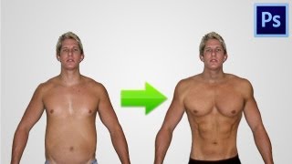 Tutorial Photoshop cs6-Cum sa ii pui muschi unei persoane @CreativeWildVids