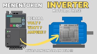 MENENTUKAN INVERTER MOTOR 3 PHASE | VFD (VARIABLE FREQUENCY DRIVE) screenshot 4