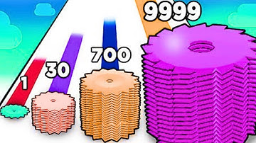 New Satisfying Mobile Game Roof Rails Play 9999 Levels Tiktok Gameplay Walkthrough Android,iOS