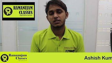 IIT Main Qualified Candidate (Ashish Kumar Yadav) – Ramanujam Classes