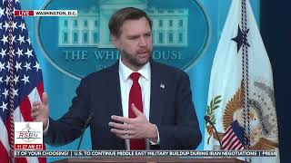 WATCH: VP Vance Delivers Key Iran Update at Press Briefing - 06/18/26 screenshot 1
