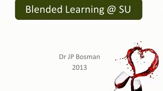 Making the case for Blended Learning and SUNlearn (Moodle)