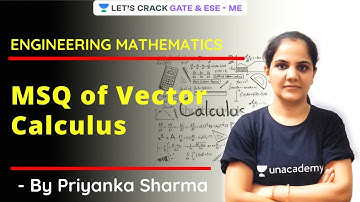 L 1 | MSQ of Vector Calculus | Calculus | Engineering Mathematics | Priyanka