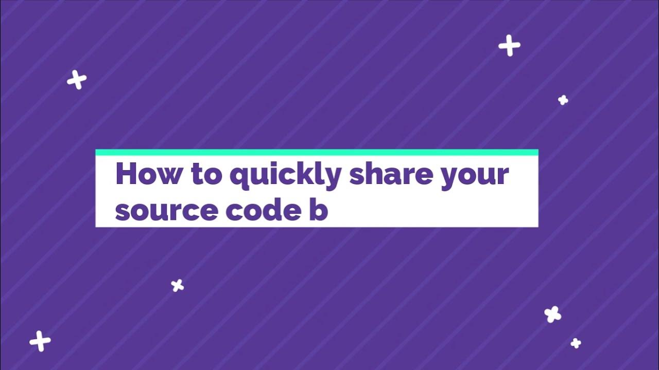 How to quickly share source code by using Link | Without Logging in ...