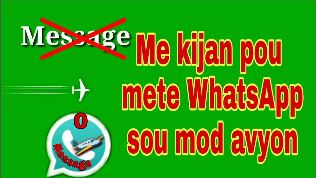 Mete WhatsApp ou sou mod avyon