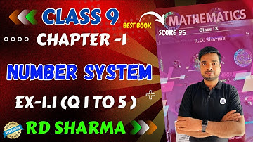 RD Sharma Class 9 Chapter 1 Number System Ex 1.1 ( Q 1 to 5 ) | RD SHARMA CLASS 9 | New Edition
