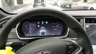 TESLA Self Driving WATER BOTTLE AutoPilot in stop-and-go traffic screenshot 5