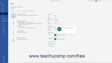 Word 2019 and 365 Tutorial Removing Password Protection from a Document Microsoft Training